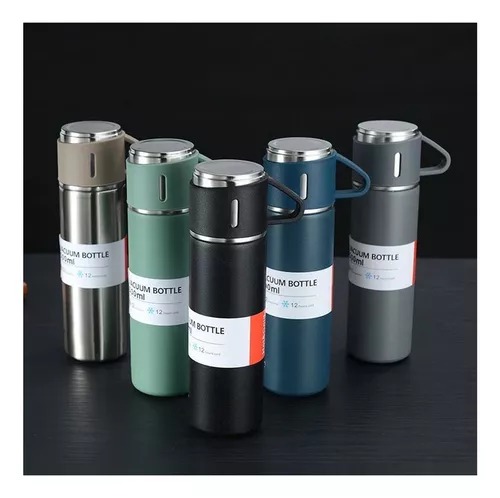 Miniatura 4 de Set De Termo Acero Inoxidable Con Tazas